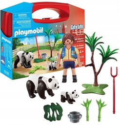 PLAYMOBIL 70105 Panda w Zoo Chłopiec w Walizce