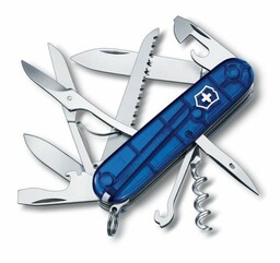 Victorinox Scyzoryk szwajcarski Huntsman 1.3713.T2 niebieski przezroczysty