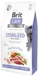 Brit Care Cat Grain-Free Sterilized Weight Control Kaczka