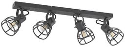 Lindby - Flintos 4 Lampa Sufitowa Black