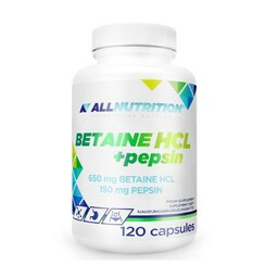 ALLNUTRITION - Betaine HCl + Pepsin, 120 kapsułek