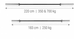 Hammer Gryf olimpijski 183cm/50mm do 250 kg