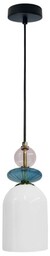 Tropea lampa wisząca 1xE27 czarna/biały LP-2004/1P M WH