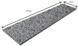 Stopnica granitowa Dark Grey New G654 płomieniowana 150x33x3