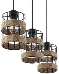 Lindby - Espinia 3 Lampa Wisząca Black