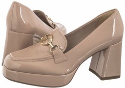 Półbuty Tamaris Beżowe 1-24416-42 253 Nude Patent Vegan