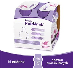 Nutridrink owoce leśne, 4x125ml