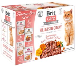 BRIT - Care Cat Puches Fillets in Gravy