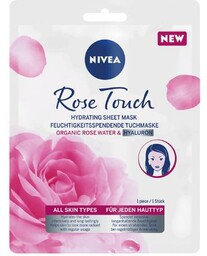 NIVEA Rose Touch Nawilżająca maska w płachcie, 1szt.