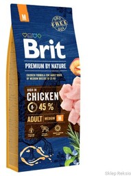 Brit Premium By Nature Adult M 15kg