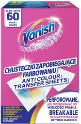 VANISH Color Protect chusteczki wyłapujące barwnik 60 prań