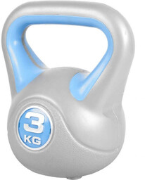 Zestaw Kettlebell Winylowych 17Kg 3Szt Hantel Kula