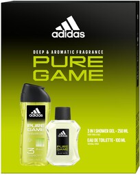 ADIDAS Zestaw prezentowy Pure Game (Woda toaletowa 100ml+Żel