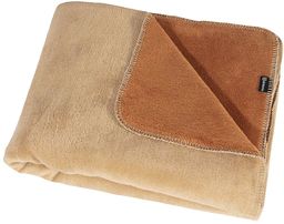 Koc Cosy Home 150x200cm Cognac&Beige, 150 x 200