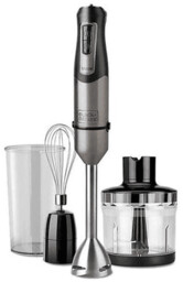 Blender ręczny BLACK & DECKER BXHBA1200E Czarno-srebrny 1200