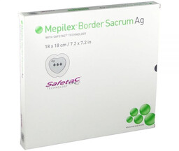 MOLNLYCKE Mepilex Border Sacrum Ag 18x18cm /opk. 5