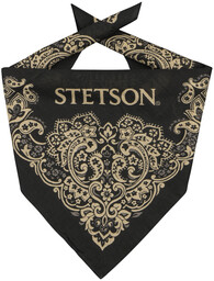 Bandana Paisley by Stetson, czarny, One Size