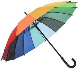 Parasol przeciwdeszczowy tęczowy manualny 98 cm