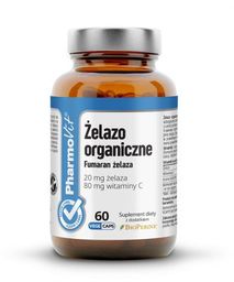 Żelazo 60 kapsułek 22,53g - Pharmovit (clean label)