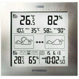 Stacja Meteo Zegar Budzik Hyundai WS2244 Czujnik