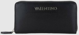 VALENTINO Duży czarny portfel Divina Zip Around Wallet