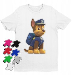 KOSZULKA T-SHIRT DZIECIĘCA Z NADRUKIEM PSI PATROL CHASE