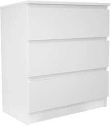 Elior Biała minimalistyczna komoda z 3 szufladami -