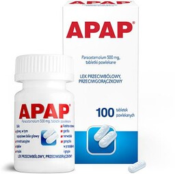 APAP 500 mg - 100 tabletek >> 0zł