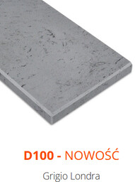 Parapet z konglomeratu marmurowego aglomarmur Grigio Londra 2cm