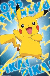 GB Eye POKEMON plakat z efektem metalu Pikachu