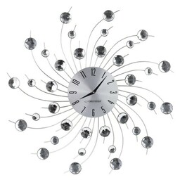 Zegar dekoracyjny z kryształkami 50cm /#2