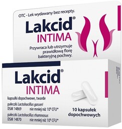 Lakcid Intima x10 kapsułek dopochwowych