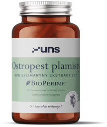 UNS Ostropest Plamisty 80% Sylimaryny Ekstrakt 25:1 60vegcaps