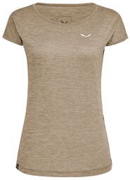 KOSZULKA PUEZ MELANGE DRY SS TEE WOMEN-QUICKSAND MELANGE