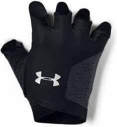 Under Armour Rękawiczki treningowe, damskie czarne, czarne/srebrne, XL