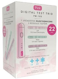 PINK Digital Trio zestaw do monitorowania płodności PLANOWANIE