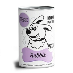 Paka Zwierzaka PEPE Mono Protein królik rabbit 400g