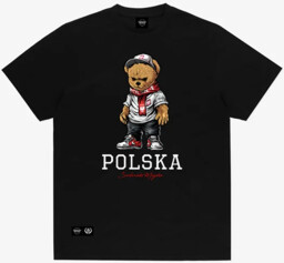 Środowisko Miejskie T-shirt Koszulka Polska Bear Black