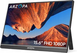 ARZOPA A1 15,6''Przenośny monitor do laptopa PC/Mac/PS3/4/5/Xbox 1080