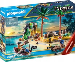 Playmobil Zestaw Pirates 70962 Piracka wyspa skarbów łódka