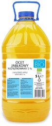 Ocet jabłkowy 5 % niefiltrowany 5 l -