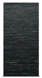 Rug Solid Dywan Leather 140x200 cm dark grey