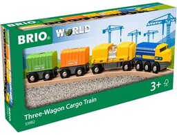 BRIO Pociąg Trzywagonowy towarowy 33982