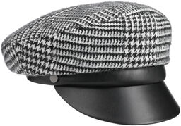 Czapka Żeglarska Lovis Houndstooth by Lierys, czarno-biały, One