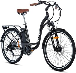 Moma Bikes Unisex Ebike 26.2 Hydraulic Rower Elektryczny,