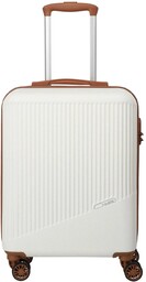 Walizka kabinowa Travelite Bali - white / cognac