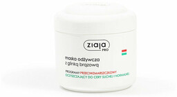 Ziaja Pro, maska odżywcza glinką brązową, program przeciwzmarszczkowy