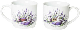 Banquet Kubki ceramiczne LAVENDER 360 ml 2 szt.