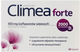 CLIMEA FORTE Tabletki łagodzące objawy menopauzy suplement diety