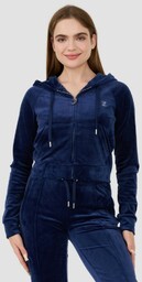 JUICY COUTURE Granatowa bluza Madison Hoodie, Rozmiar L